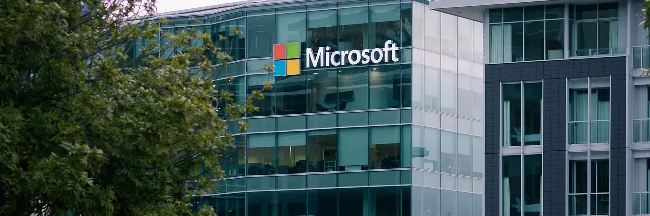 Market Insights Microsoft headquarters building representing a global technology company